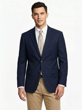 Brooks Brothers 1818 Fitzgerald Blazer Loro Piana Wool Navy 42R